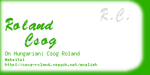 roland csog business card